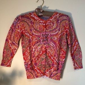 J crew cotton cardigan.